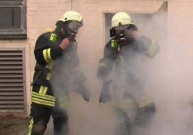 Szene aus "Michael und die Feuerwehr"